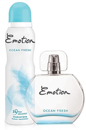 Emotion Ocean Fresh EDT Meyvemsi Kadın Parfüm 50 ml & Emotion Ocean Fresh Deodorant 150 ml 